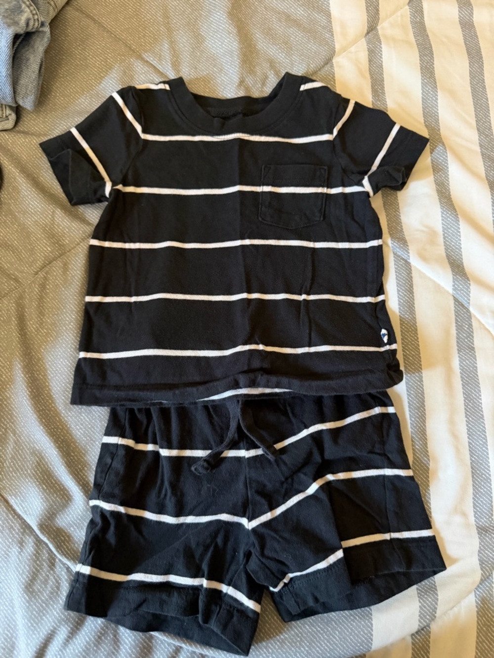 GAP Black and White Striped Kids Matching Set